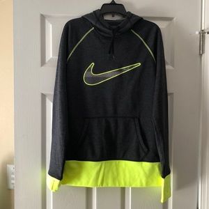 Dark Grey/Neon Nike Hoodie